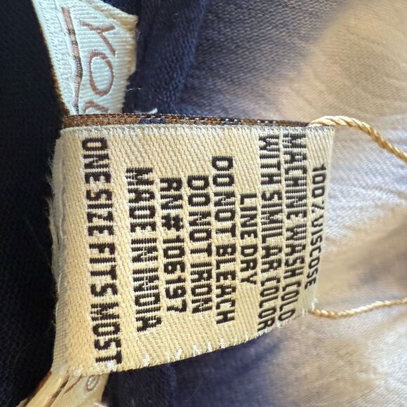 NEW Young USA Blue & Green Tie Dye Swim Cover/Dress Sz OS, Boho, Vacation - Picture 10 of 12